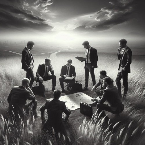 business men brainstorming Objectives